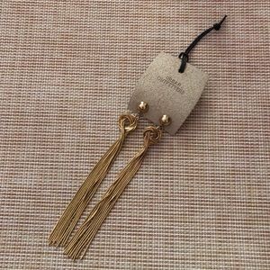 Urban outfitters gold tassel earrings